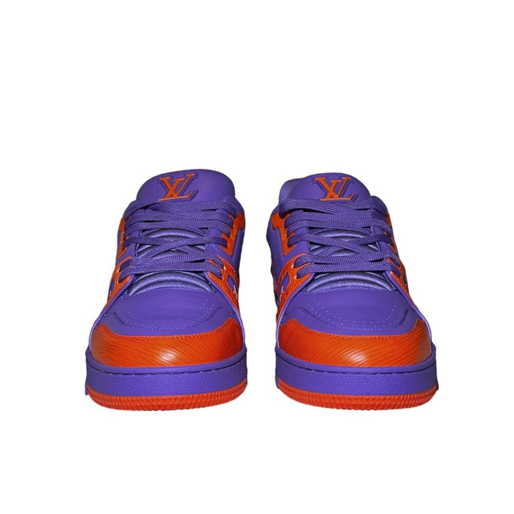 Louis Vuitton x Virgil Abloh NEW Calfskin Epi Mens LV Trainer Sneakers 10 (11US) - Picture 3 of 9